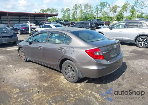 2012 Honda Civic Lx from USA, damaged, VIN 19XFB2F51CE074185